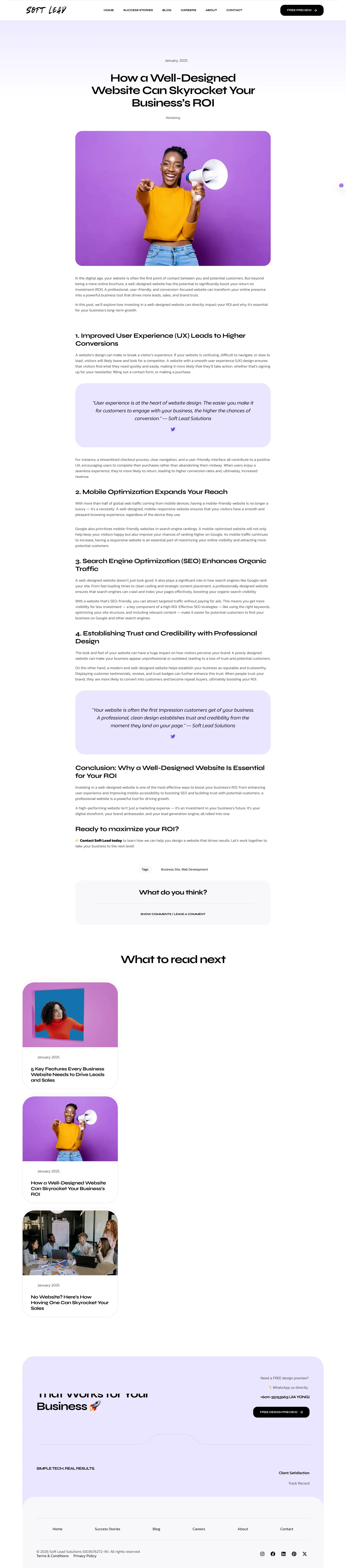 Soft Lead V1: Blog post