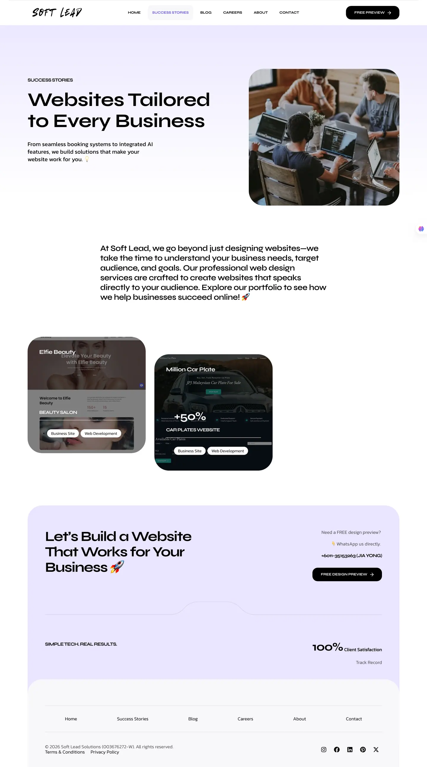 Soft Lead V1: Success stories