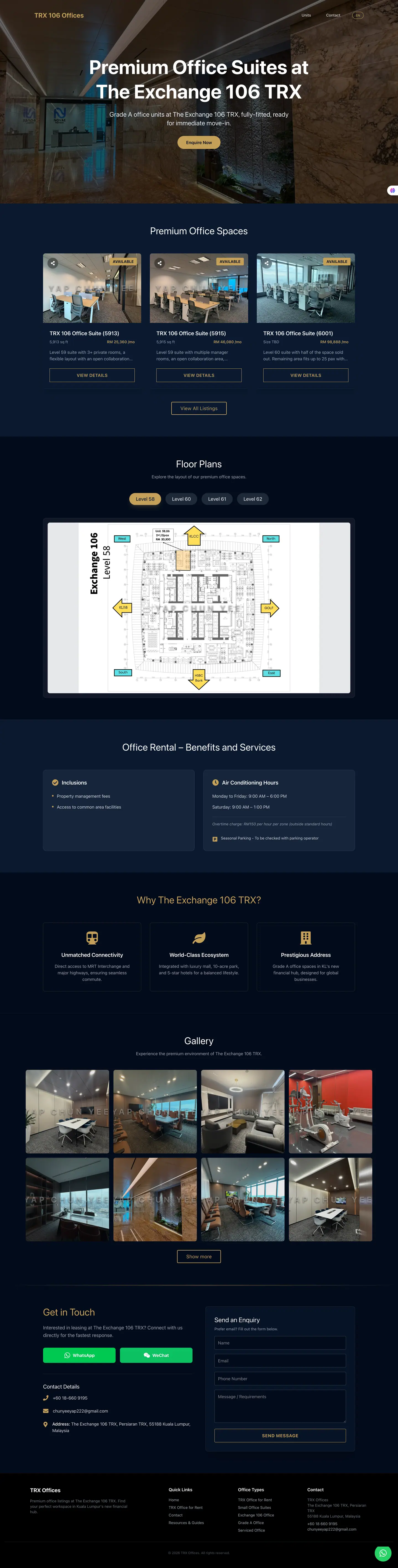 TRX 106 Offices: homepage