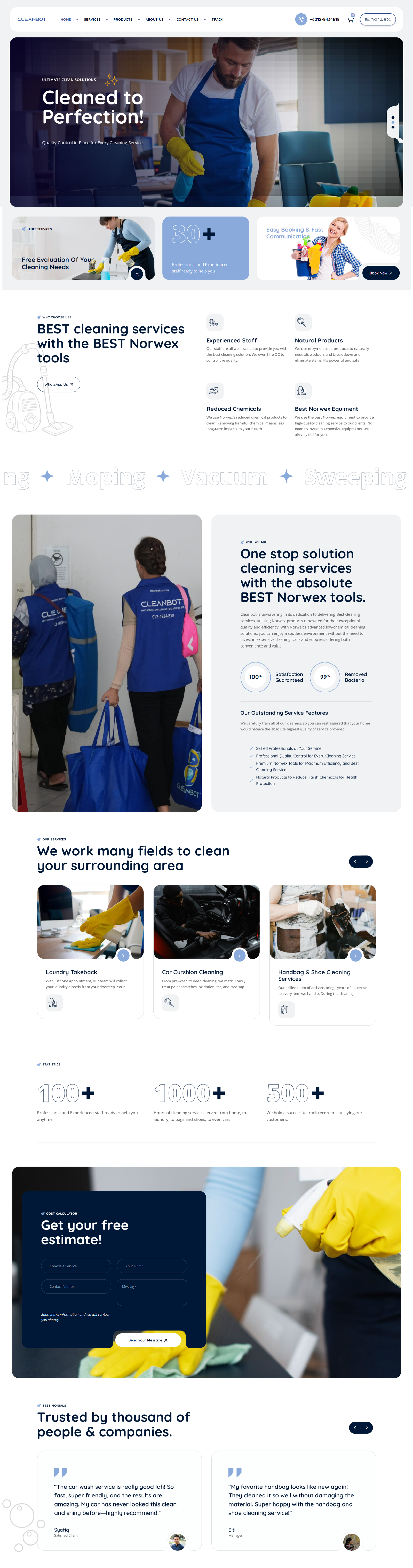 Cleanbot Landing Page Web Development Cleanbot Landing Page Web Development