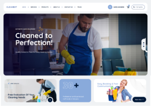 Cleanbot Landing Page Web Development